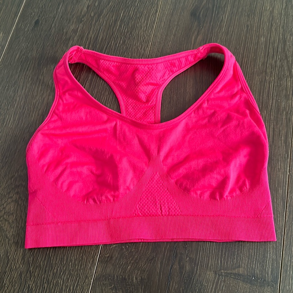 Hot Pink Sports Bra - XOXO - Size Small in excellent condition